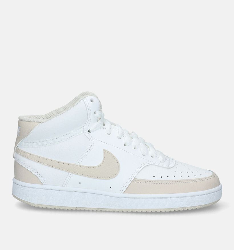 Nike Court Vision Mid Baskets en Blanc pour femmes (332457)