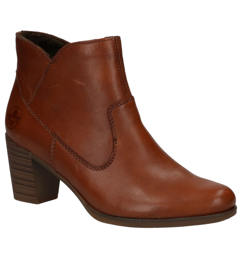 Rieker Bottines à talons en Cognac en cuir (282726)