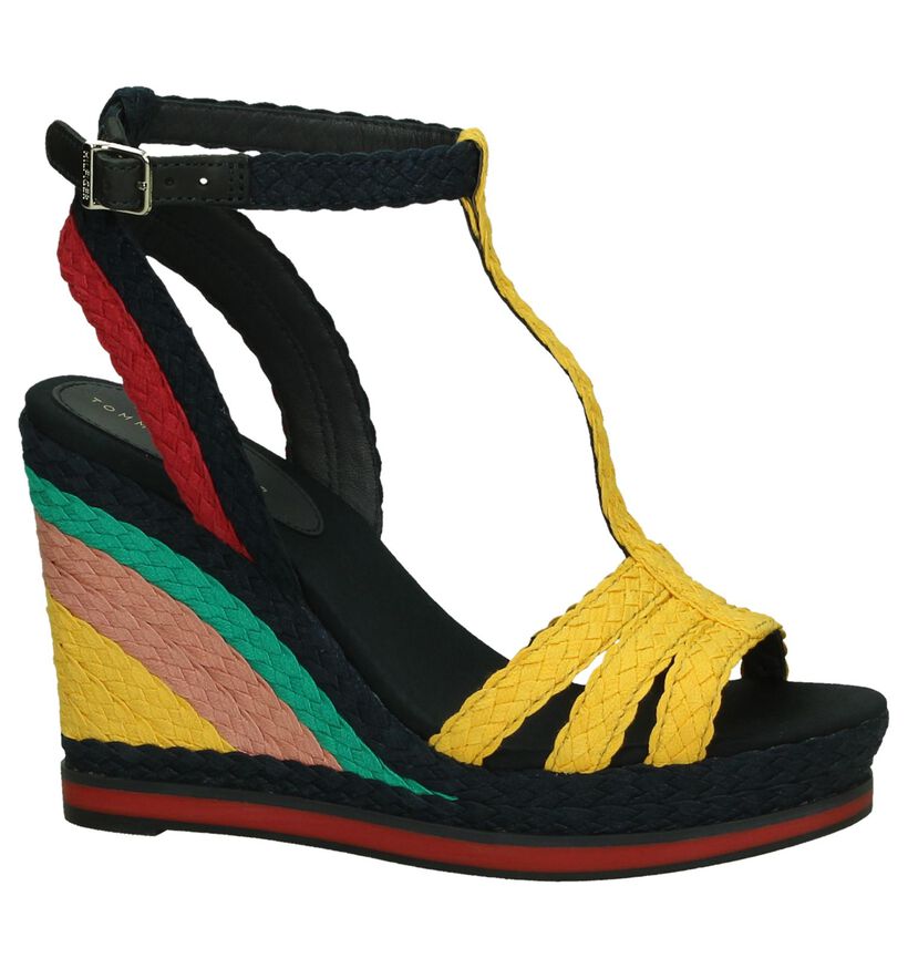 Multicolor Sandalen met Sleehak Tommy Hilfiger, , pdp