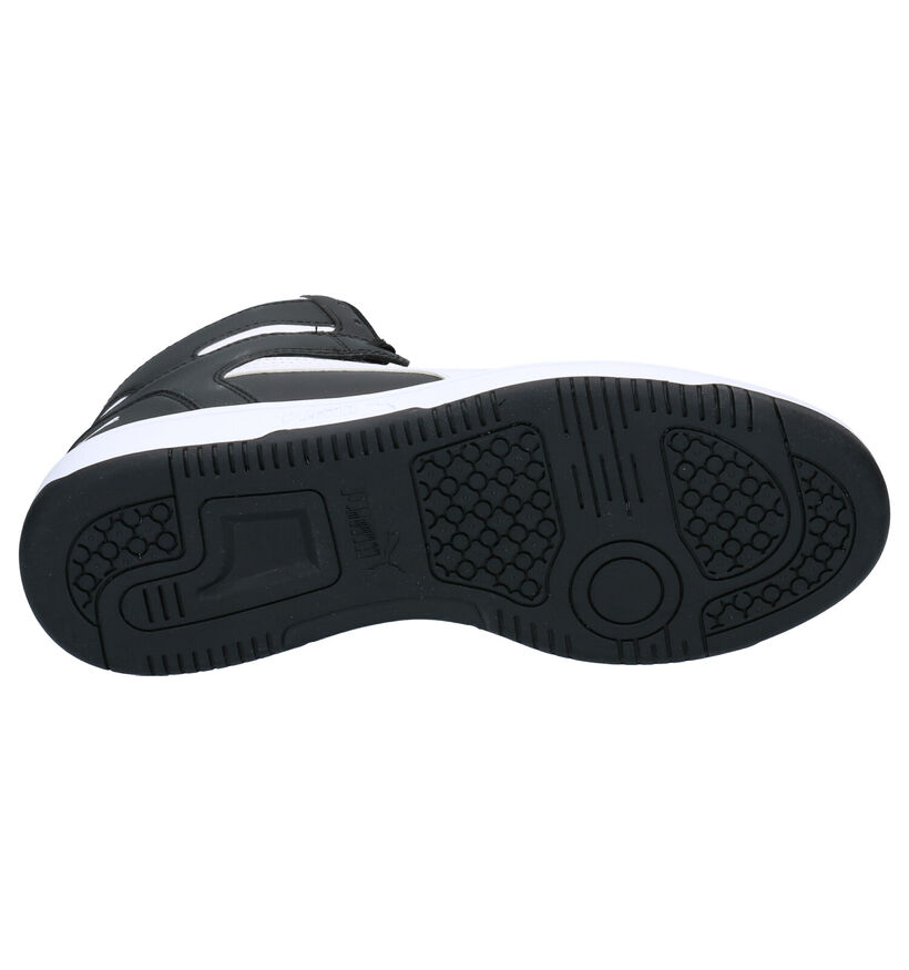 Puma Rebound Layup SL Baskets en Noir en simili cuir (307174)