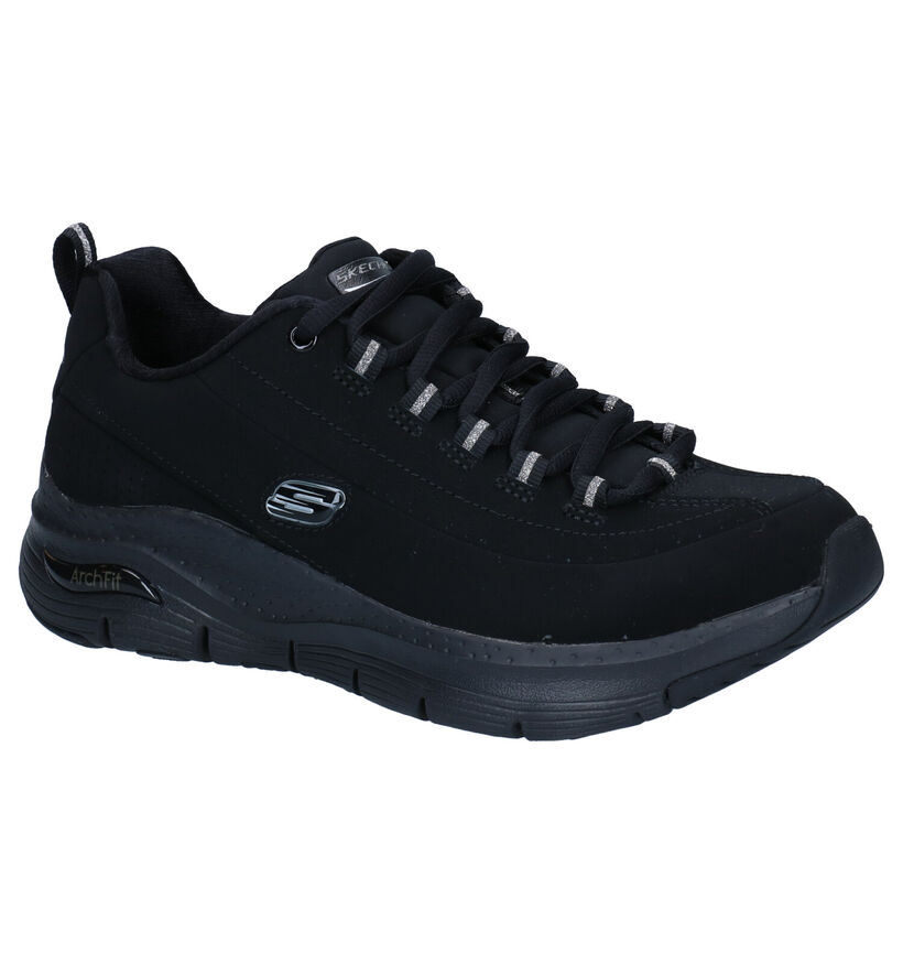 Skechers Arch Fit Baskets en Noir pour femmes (301562) - pour semelles orthopédiques