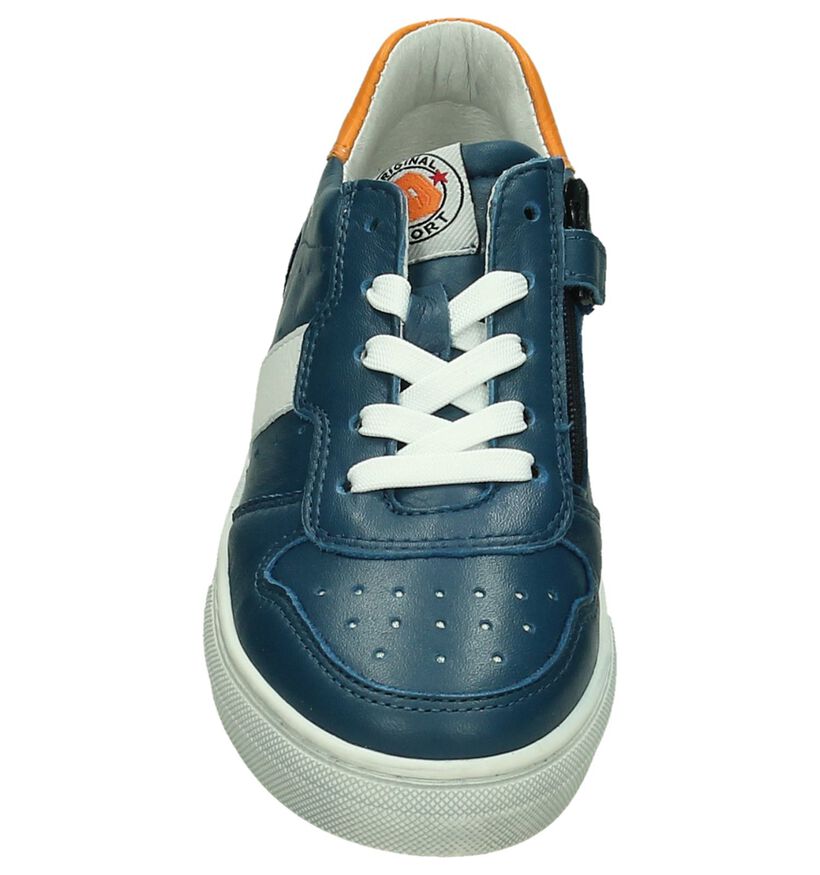 Little David Donker Blauwe Rits/Veter Sneakers, , pdp