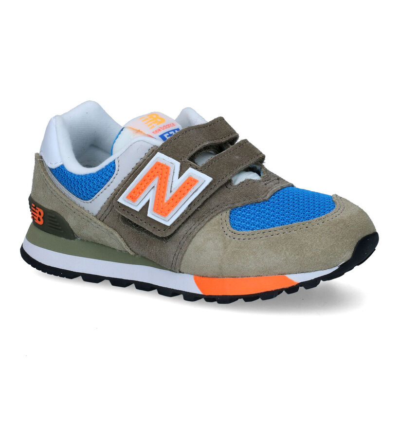 New Balance PV574 Baskets en Bleu pour garçons (319257) - pour semelles orthopédiques