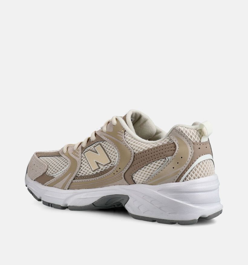 New Balance 530 Lichtbruine/Beige Sneakers voor meisjes (374095) - geschikt voor steunzolen