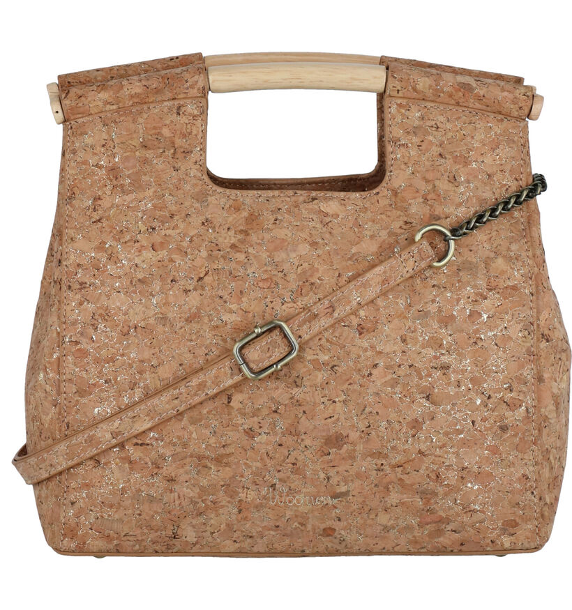 Woomen Coquelicot Vegan Bruine Handtas in kurk (283140)