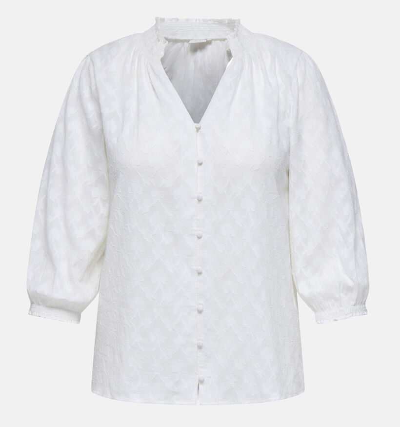 ONLY Carmakoma Kayana Blouse en Blanc pour femmes (353241)