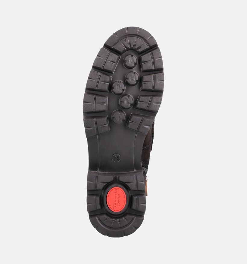 Tamaris Comfort Donkerbruine Boots voor dames (376367) - geschikt voor steunzolen