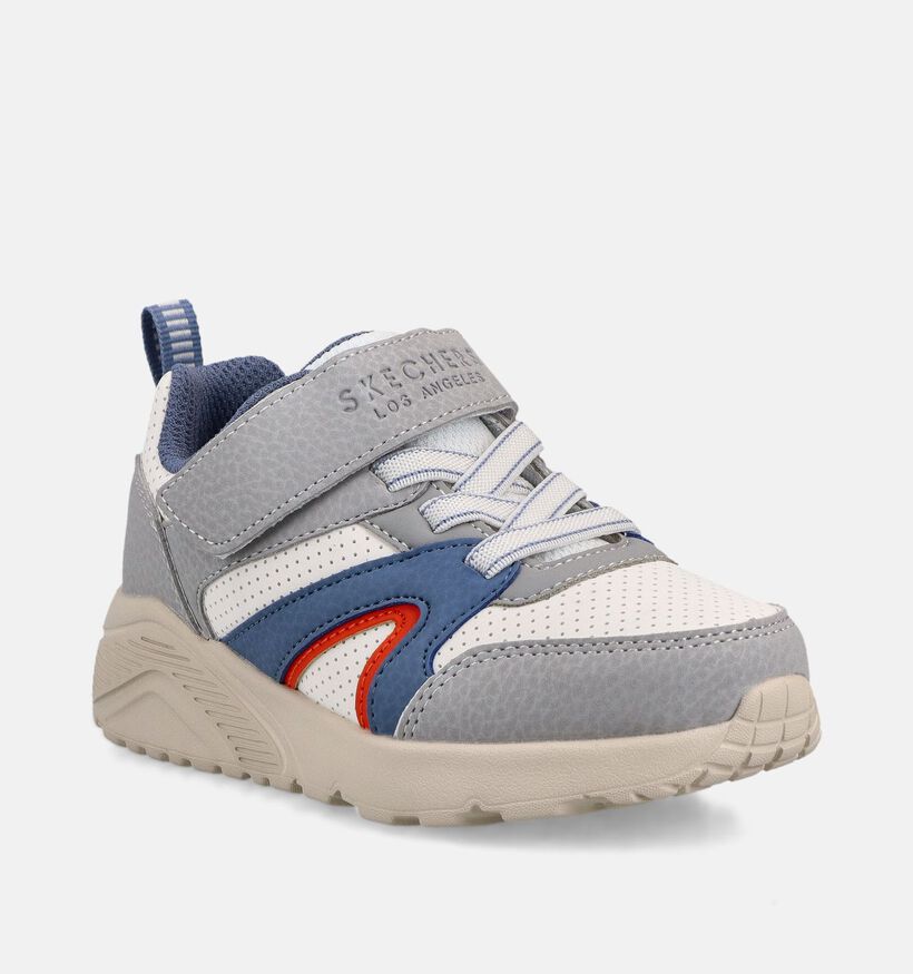 Skechers Uno Lite Baskets basses en Gris pour gar&ccedil;ons, filles (367788)