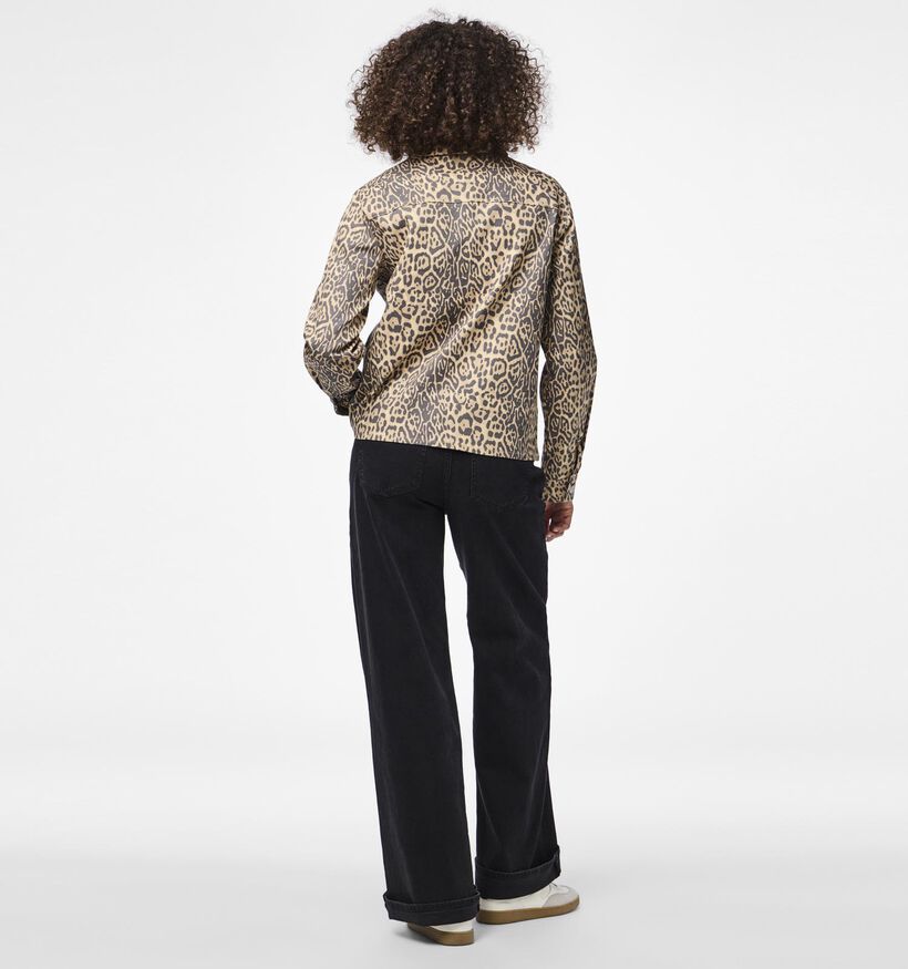 Pieces Fia Bruin Denim hemd voor dames (354087)