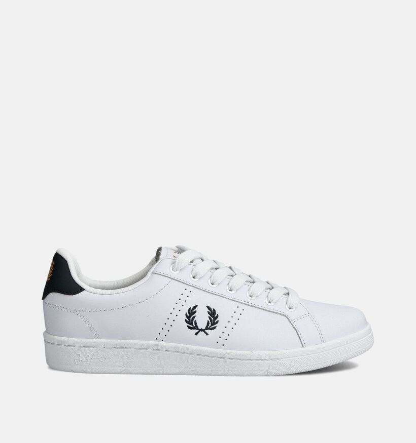 Fred Perry Witte Veterschoenen voor heren (353295) - geschikt voor steunzolen