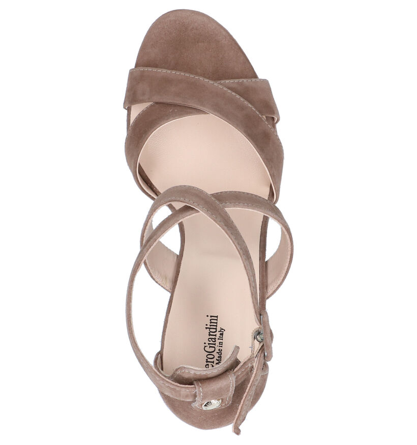 NeroGiardini Taupe Sandalen in daim (270557)