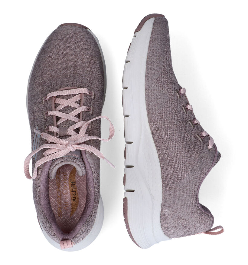 Skechers Arch Fit Comfy Wave Blauwe Sneakers voor dames (310701) - geschikt voor steunzolen