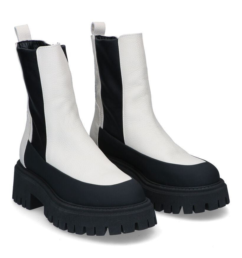 Curiosité Witte Chelsea Boots voor dames (298889)