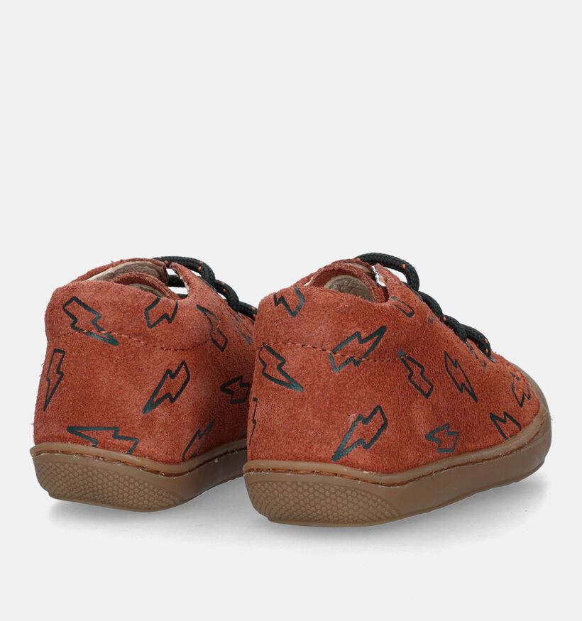 Naturino Cocoon Suede Bruine Babyschoentjes voor meisjes, jongens (355489) - geschikt voor steunzolen