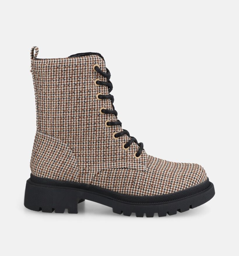 La Strada Donkerbeige Boots met Veters en Rits voor dames (381640)