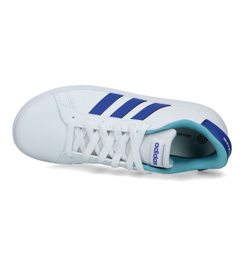 adidas Grand Court 2.0 Zwarte Sneakers in kunstleer (324110)