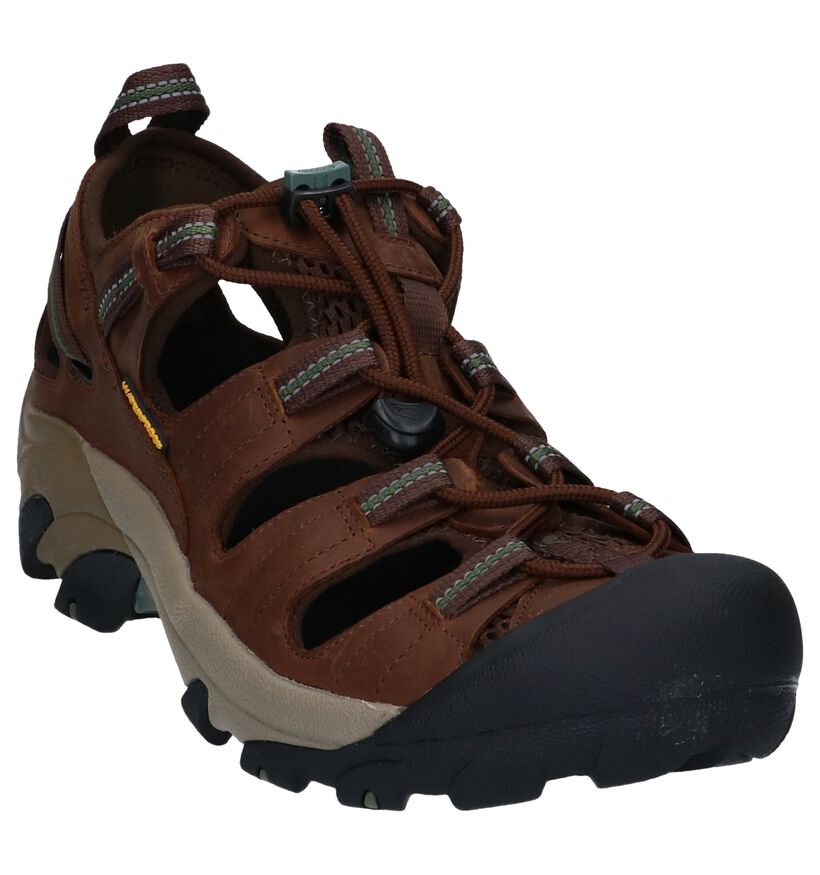 Keen Sandales en Vert kaki en cuir (247902)