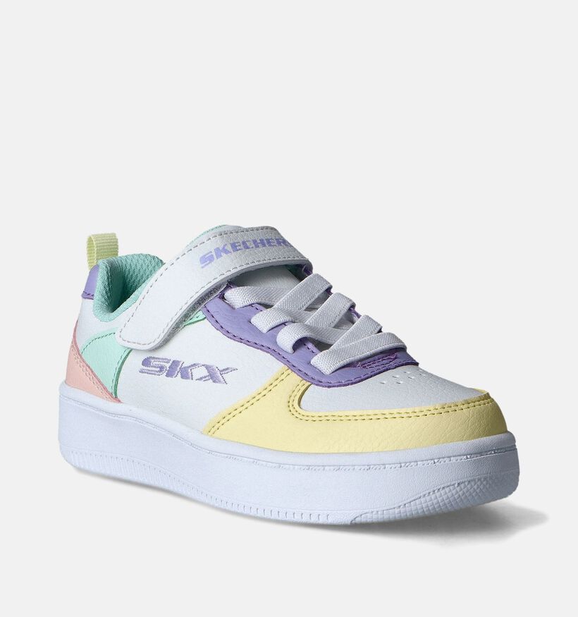 Skechers Sport Court 92 Witte Sneakers voor meisjes (361576)