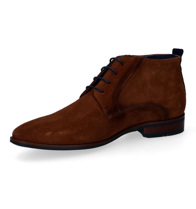 Berkelmans Estoril Cognac Chaussures à lacets en Cognac pour hommes (313147)