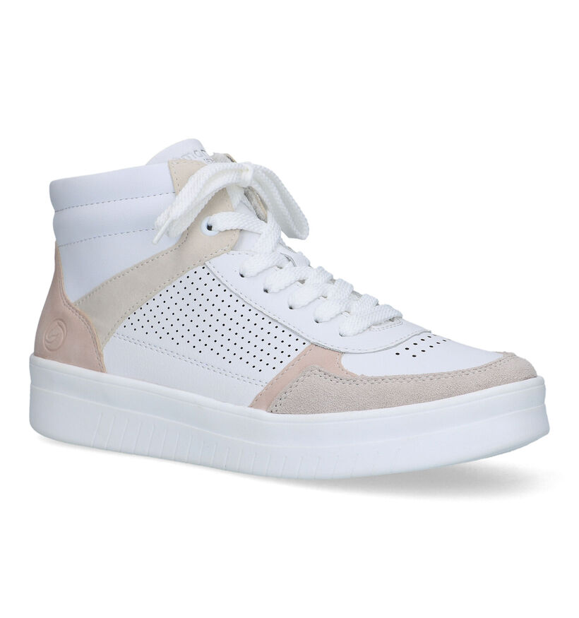 Remonte Witte Sneakers voor dames (320243) - geschikt voor steunzolen