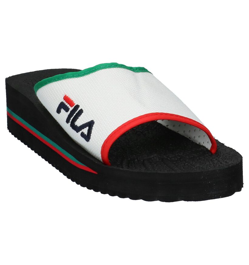 Fila Tomaia Witte Slippers, , pdp