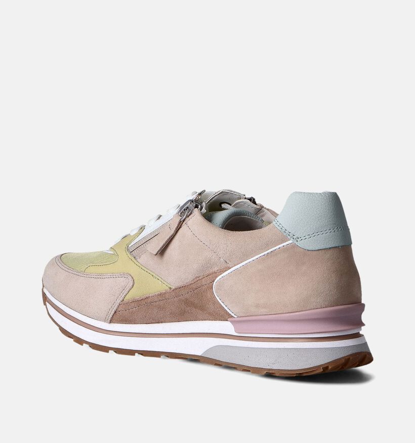 Gabor Beige Sneakers voor dames (352083) - geschikt voor steunzolen