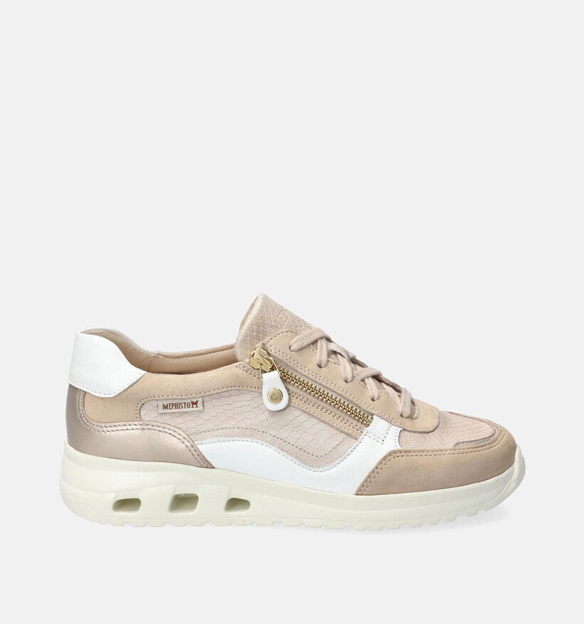 Mephisto Lilas Beige Sneakers voor dames (354291) - geschikt voor steunzolen