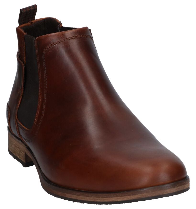 Bullboxer Bruine Chelsea Boots in leer (267067)