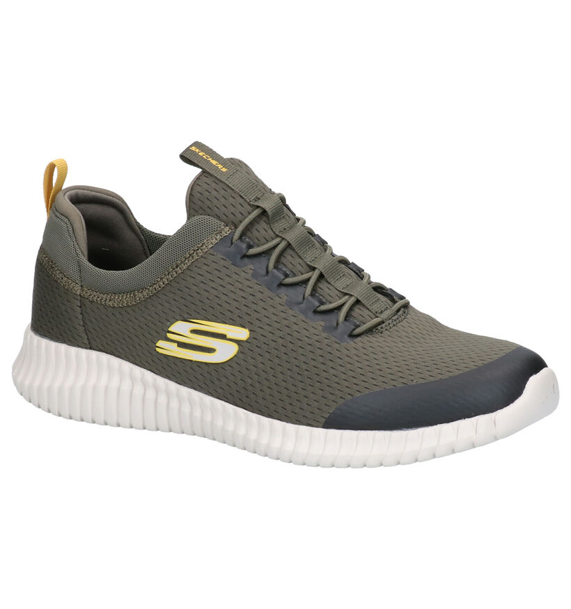 Skechers Elite Flex Baskets en Noir en textile (287096)