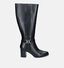 Tamaris Bottes hautes en Noir en cuir (330559)