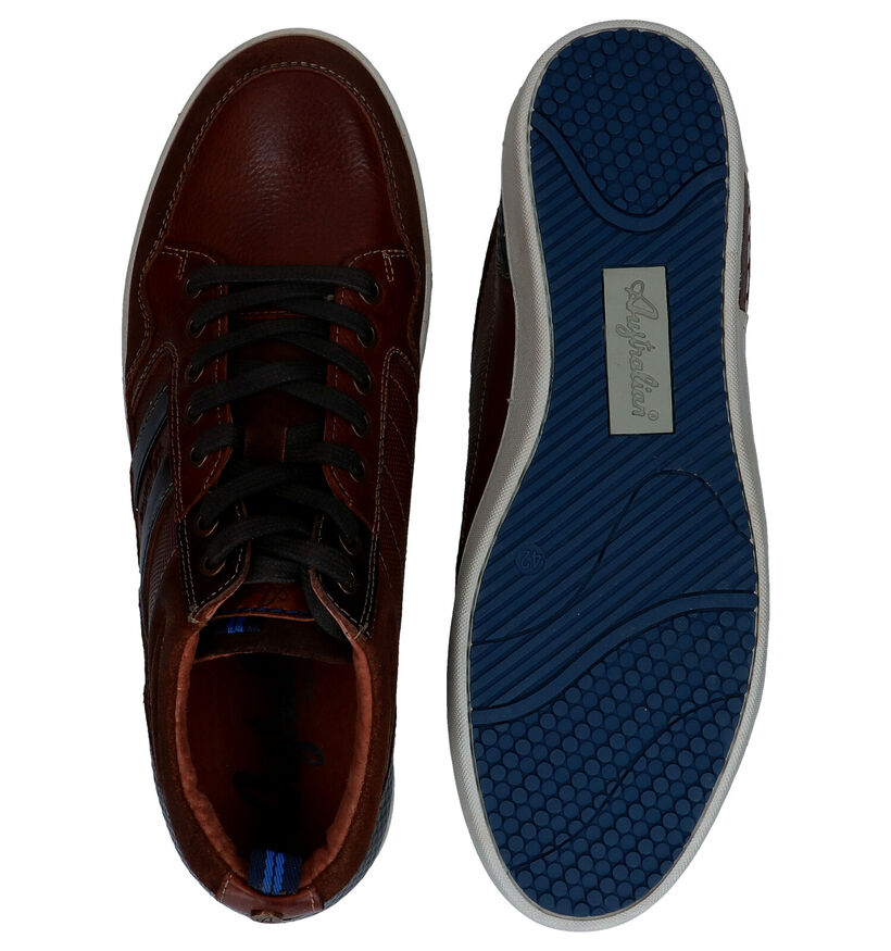 Australian Liam Cognac Hoge Schoenen in leer (282660)