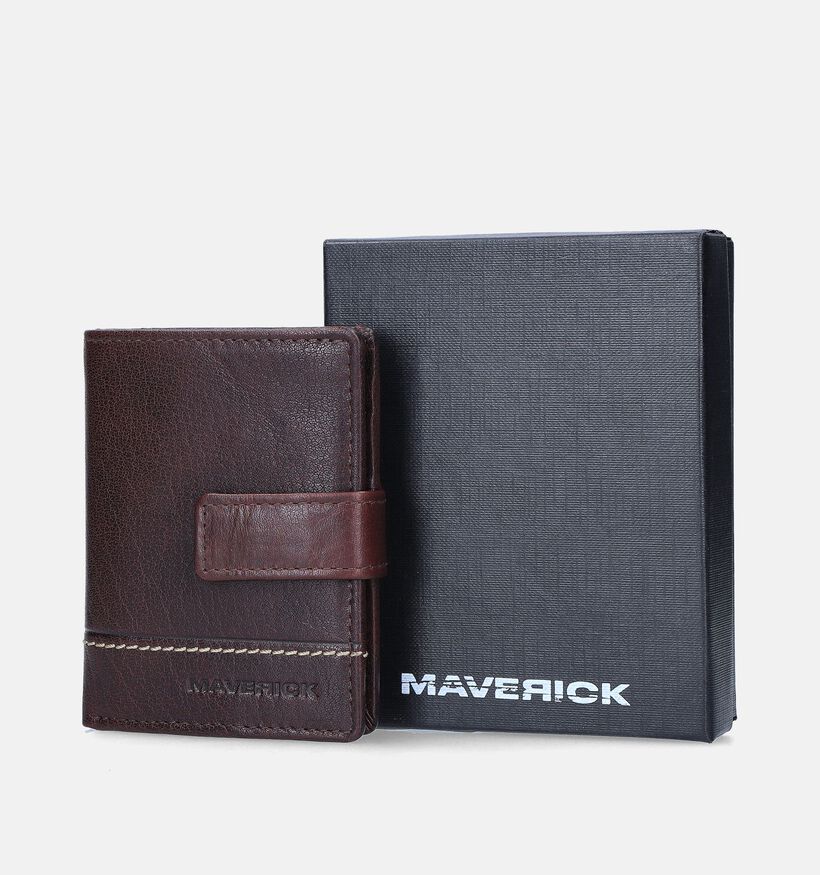 Maverick Bruine Kaartenhouder voor heren (358830)
