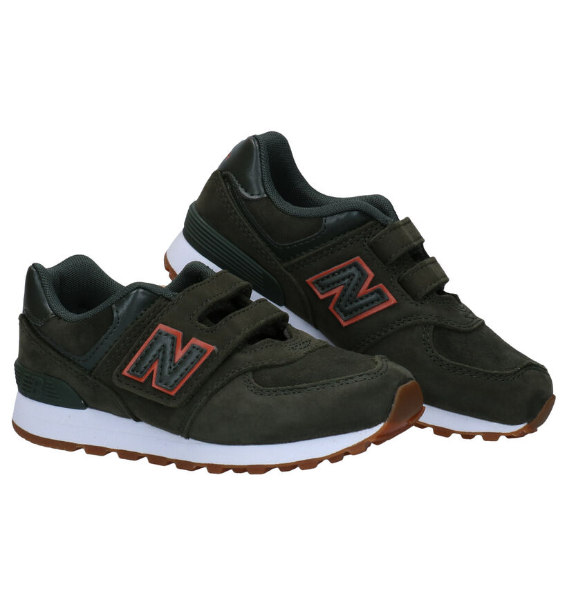 New Balance YV574 Baskets en Bleu en daim (276847)