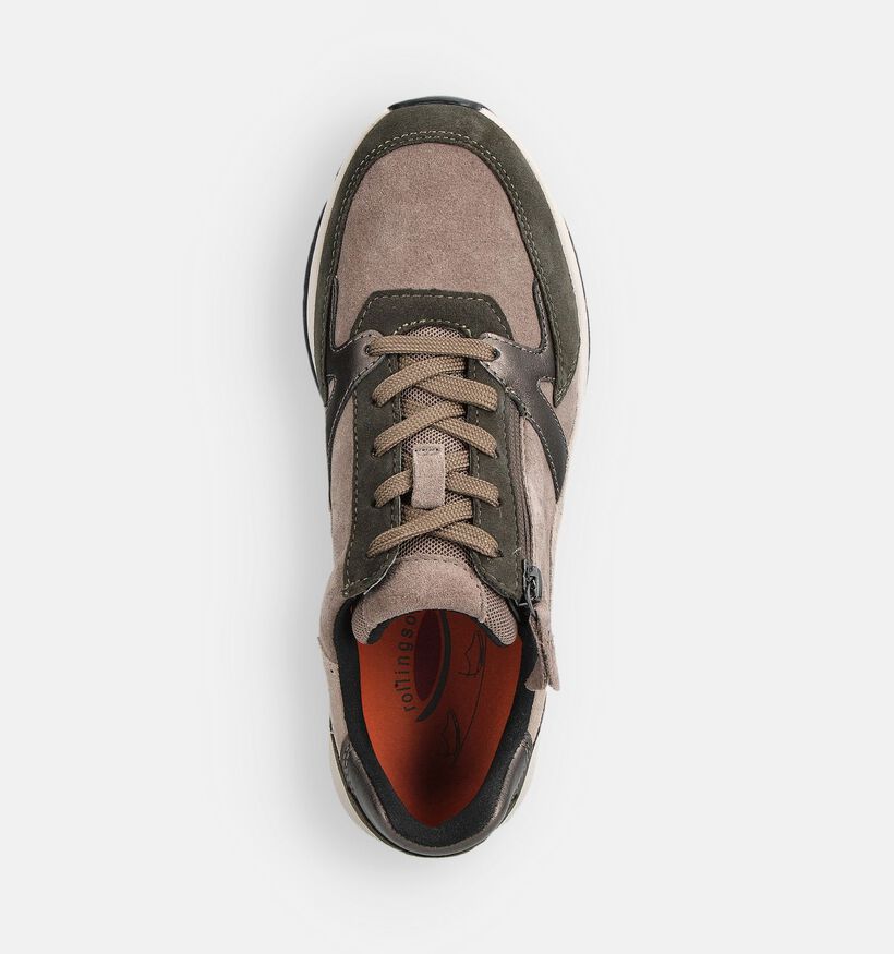 Gabor Rollingsoft Chaussures à lacets en Vert kaki pour femmes (361645) - pour semelles orthopédiques