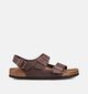 Birkenstock Milano Sandales en Brun Fonc&eacute; pour hommes (371923)
