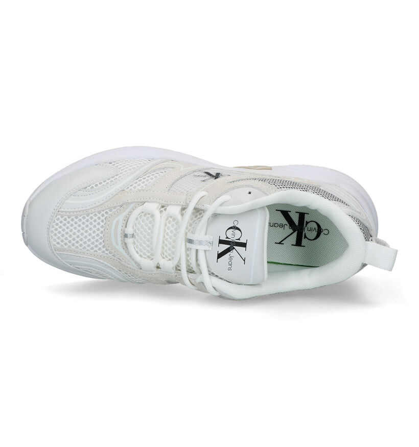 Calvin Klein Retro Tennis Baskets en Blanc pour femmes (318626) - pour semelles orthopédiques