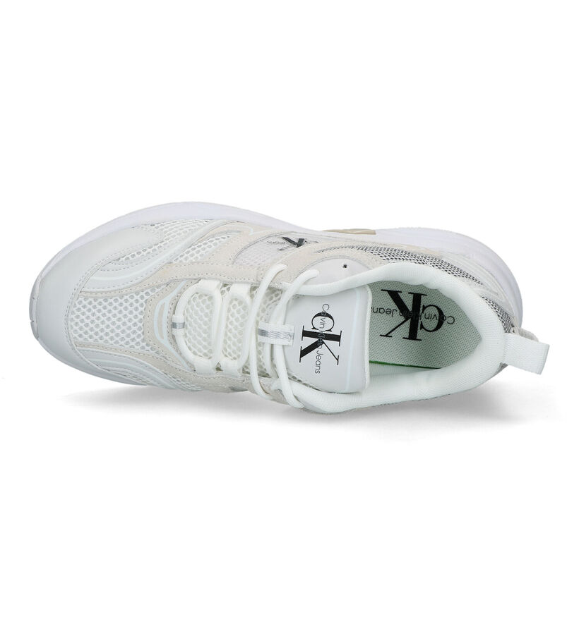 Calvin Klein Retro Tennis Witte Sneakers voor dames (318626) - geschikt voor steunzolen