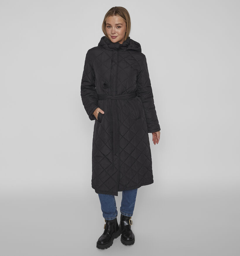 Vila Kante Quilted Zwarte Lange Jas voor dames (361310)