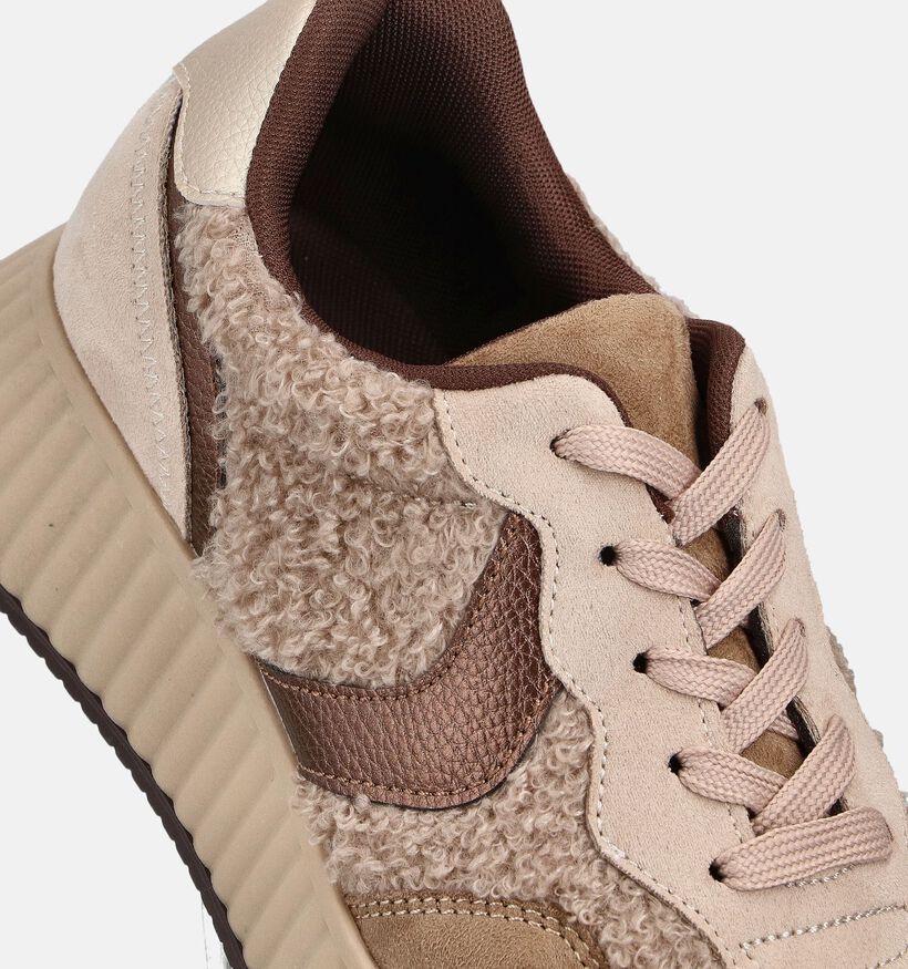 La Strada Teddy Beige Sneakers voor dames (361776) - geschikt voor steunzolen