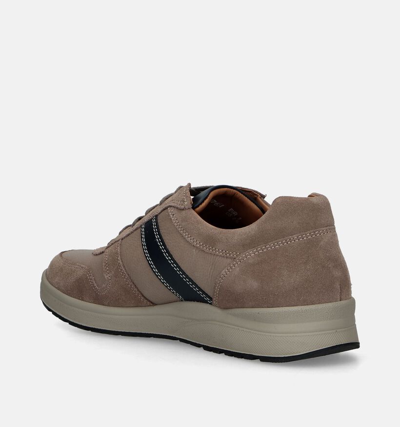 Mephisto Vito Velsport Taupe Veterschoenen voor heren (339217) - geschikt voor steunzolen