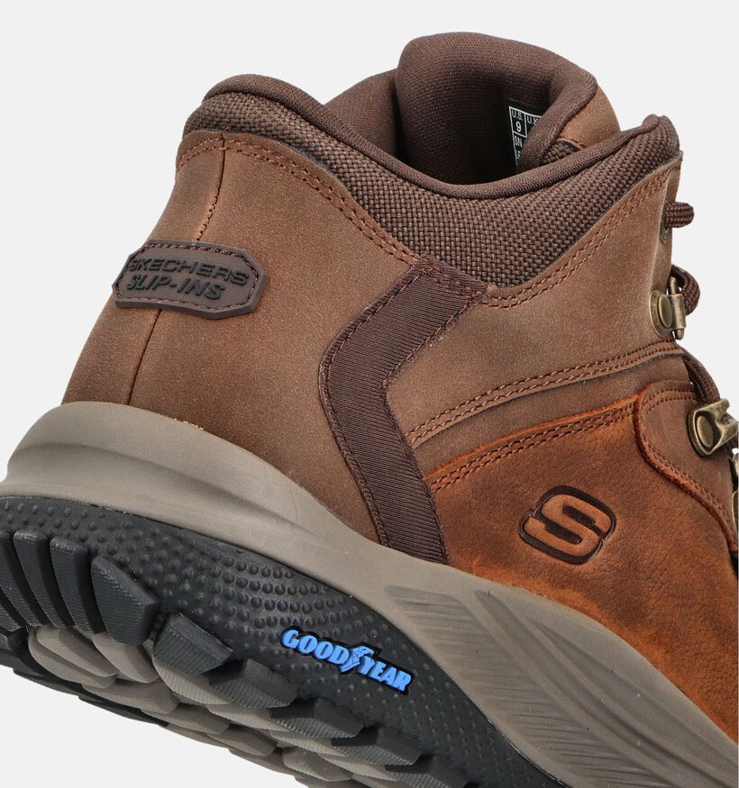 Skechers Meroe Pikeman Bruine Wandelschoenen Skechers Meroe Pikeman Bruine Wandelschoenen voor heren (362182)