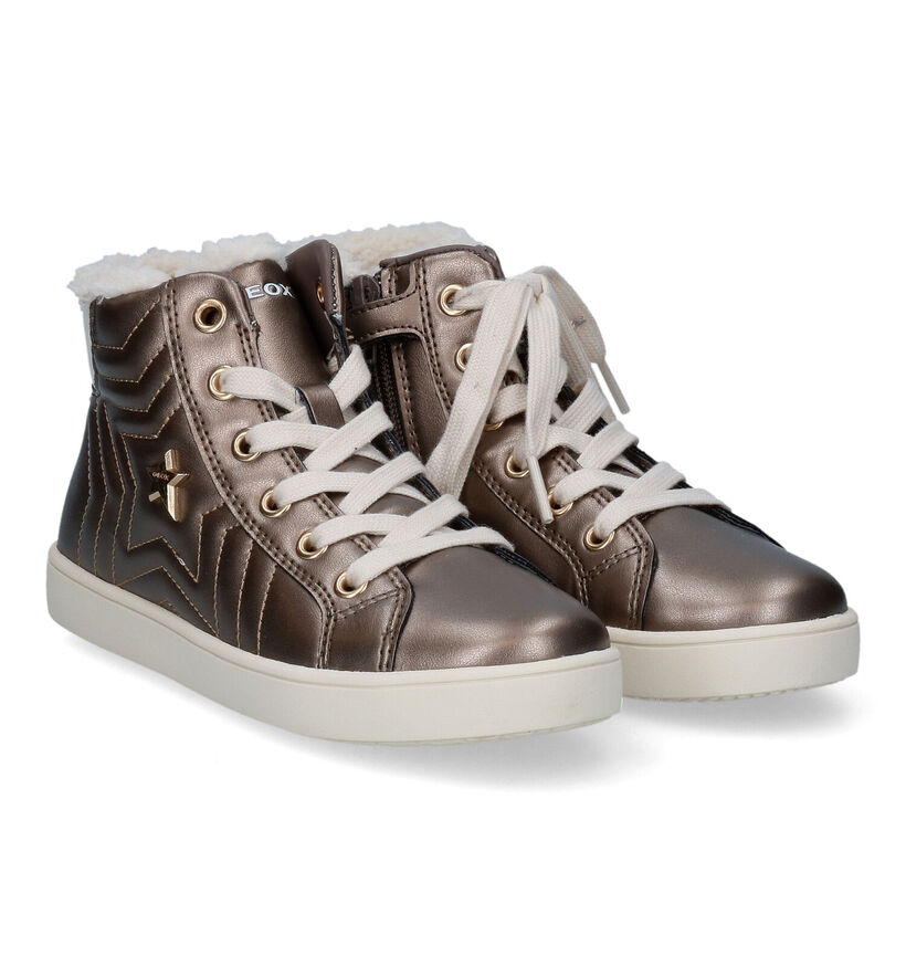 Geox Kathe Baskets en Bronze en simili cuir (317654)