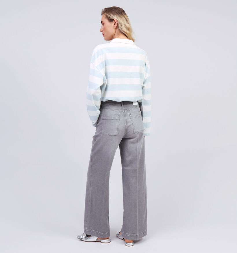 comma casual identity Grijze Geklede broek voor dames (358265)