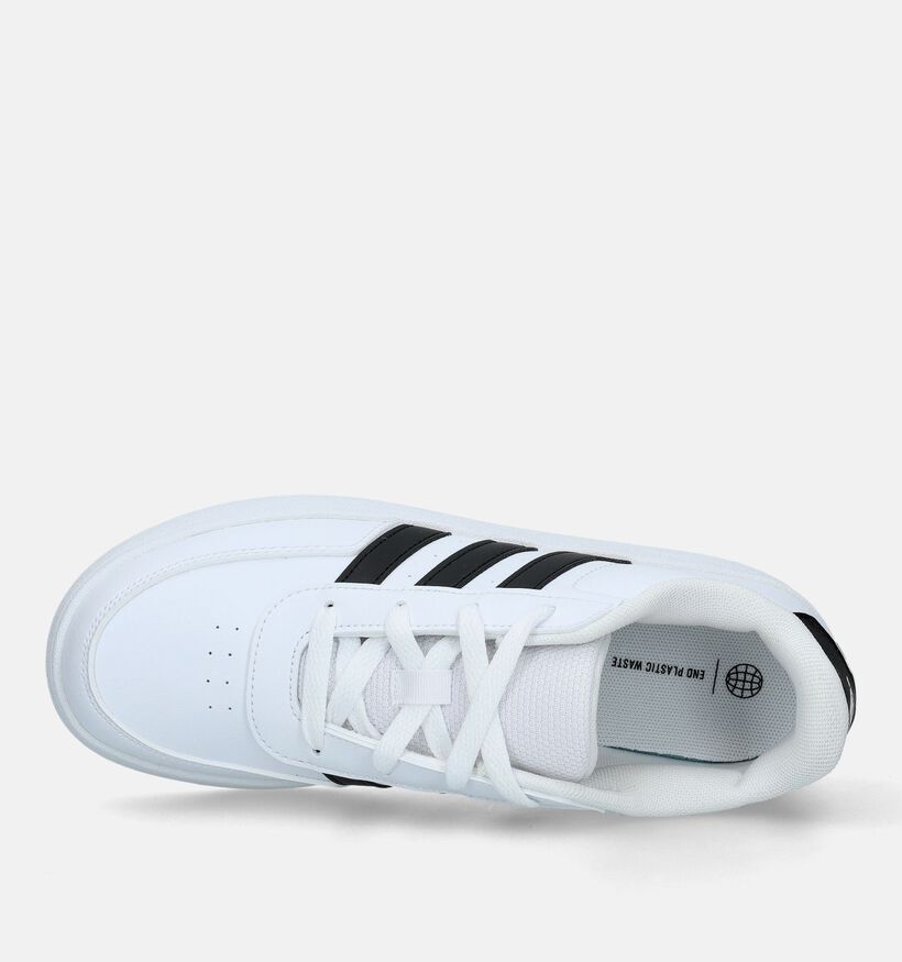 adidas Breaknet Witte Sneakers voor jongens, meisjes (318945) - geschikt voor steunzolen