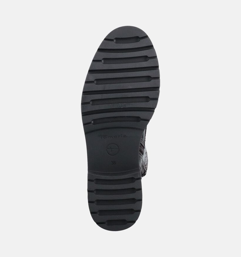 Tamaris Boots &agrave; lacets en Brun fonc&eacute; pour femmes (378931) - pour semelles orthop&eacute;diques
