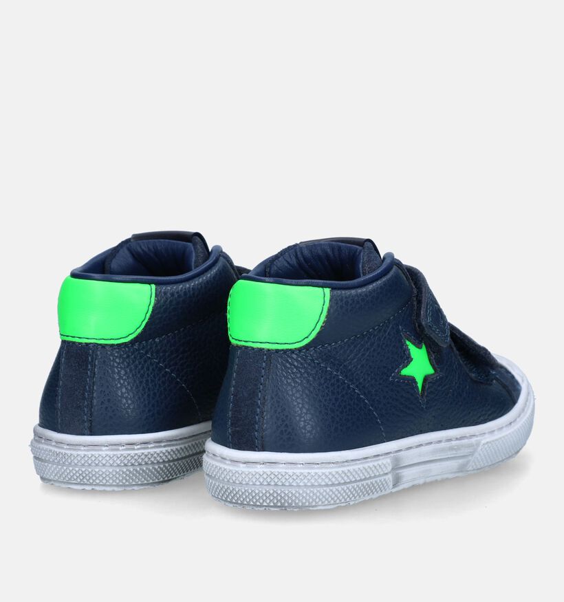 STONES and BONES Rosti Chaussures à velcro en Bleu pour garçons (329434) - pour semelles orthopédiques