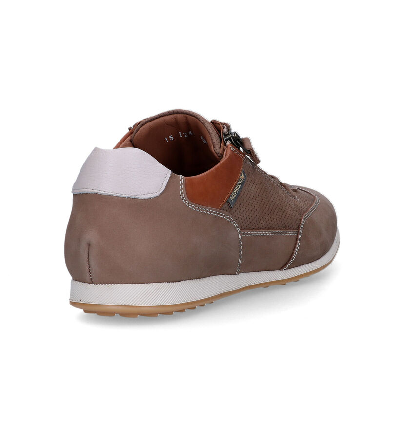 Mephisto Leon Nomad Beige Veterschoenen voor heren (323382) - geschikt voor steunzolen