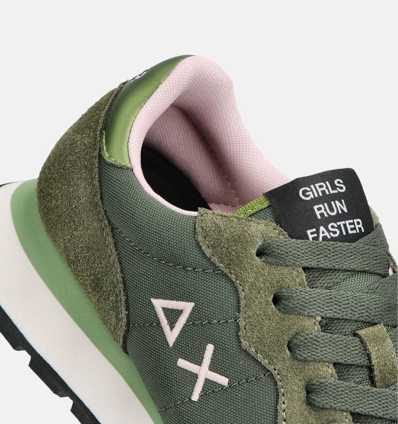 Sun68 Ally Solid Nylon Groene Sneakers voor dames (361895) - geschikt voor steunzolen