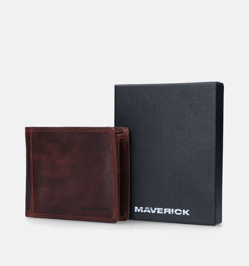 Maverick Bruine Portefeuille voor heren (358808)
