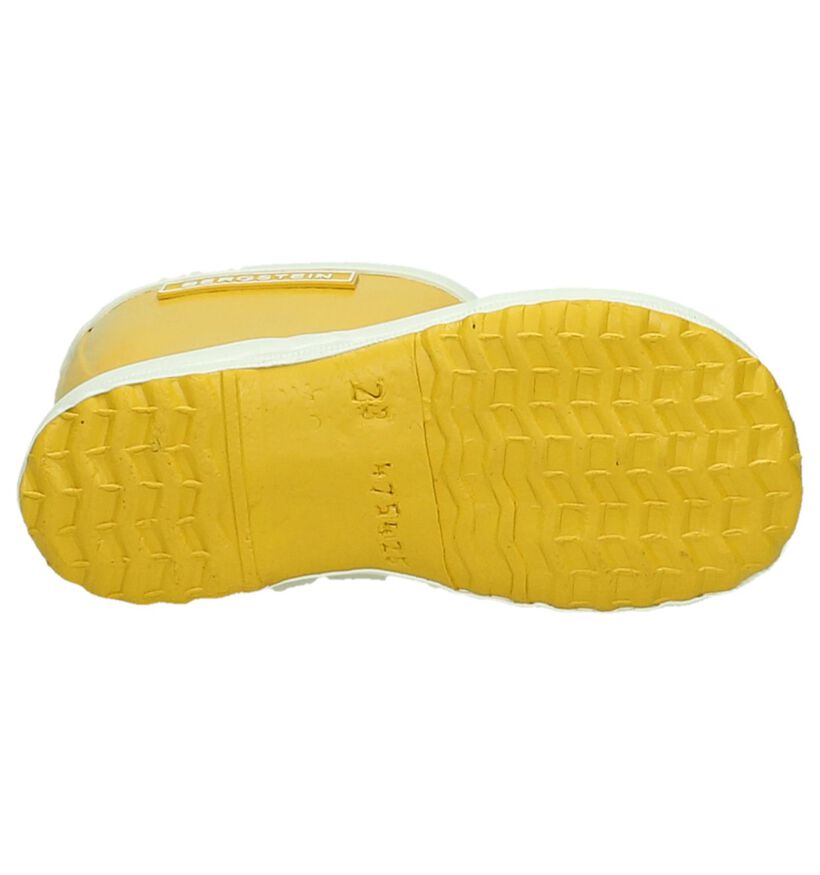 Bergstein Rainboot Bottes de pluie en Jaune pour filles, garçons (180420) - pour semelles orthopédiques